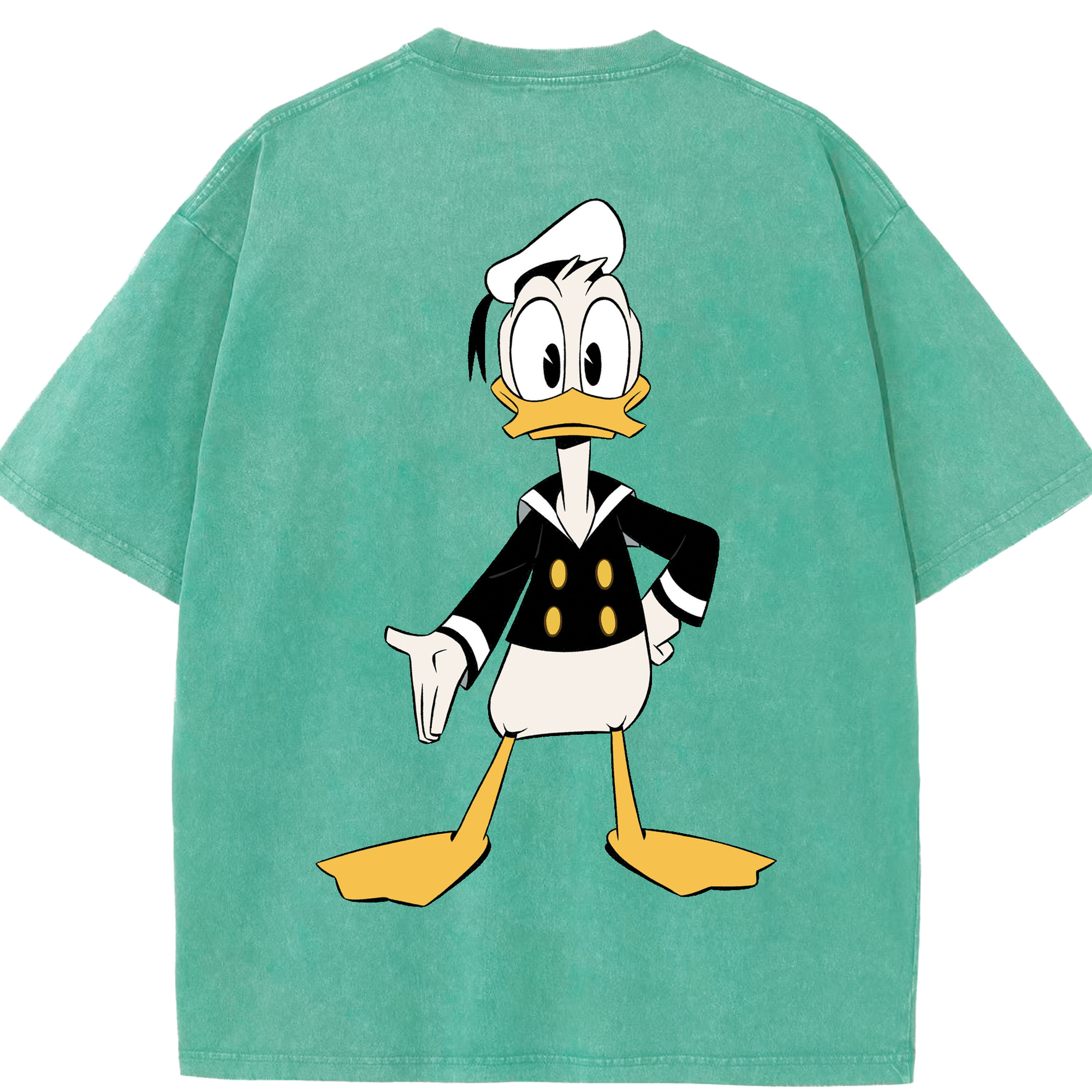 （画像用） ミッキーマウス Mickey Mouse 綿100% ヴィンテージ風 半袖Tシャツ（背面プリント）